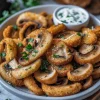 Fried Sliced Mushrooms with Ranch