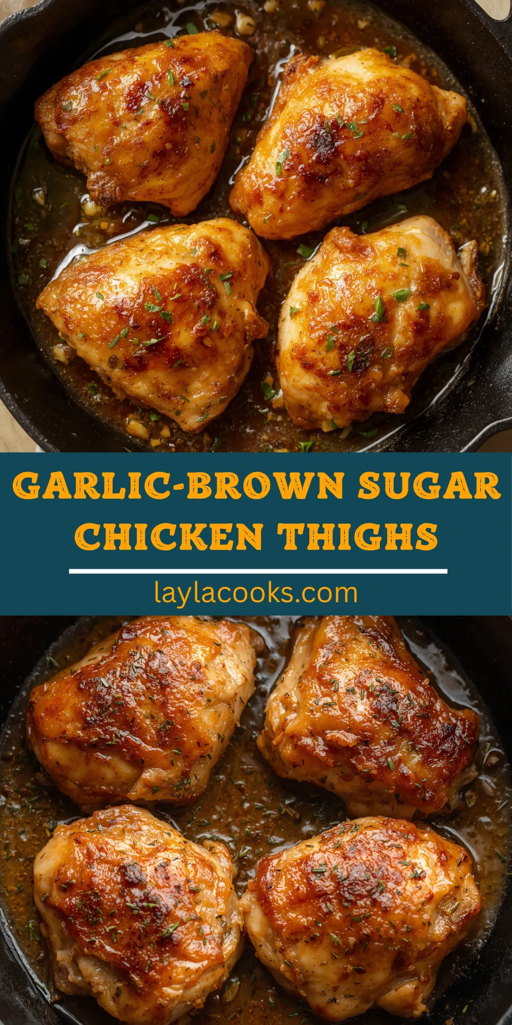 Garlic-Brown Sugar Chicken Thighs 