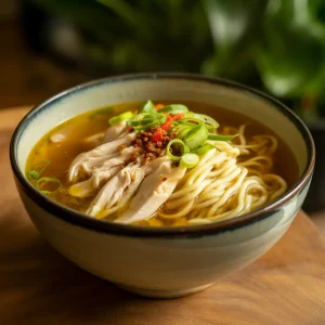 Ginger Garlic Chicken Noodle Soup