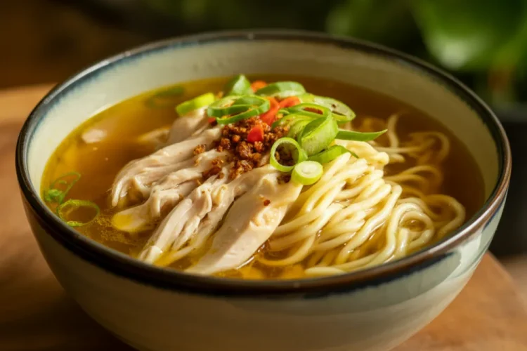 Ginger Garlic Chicken Noodle Soup
