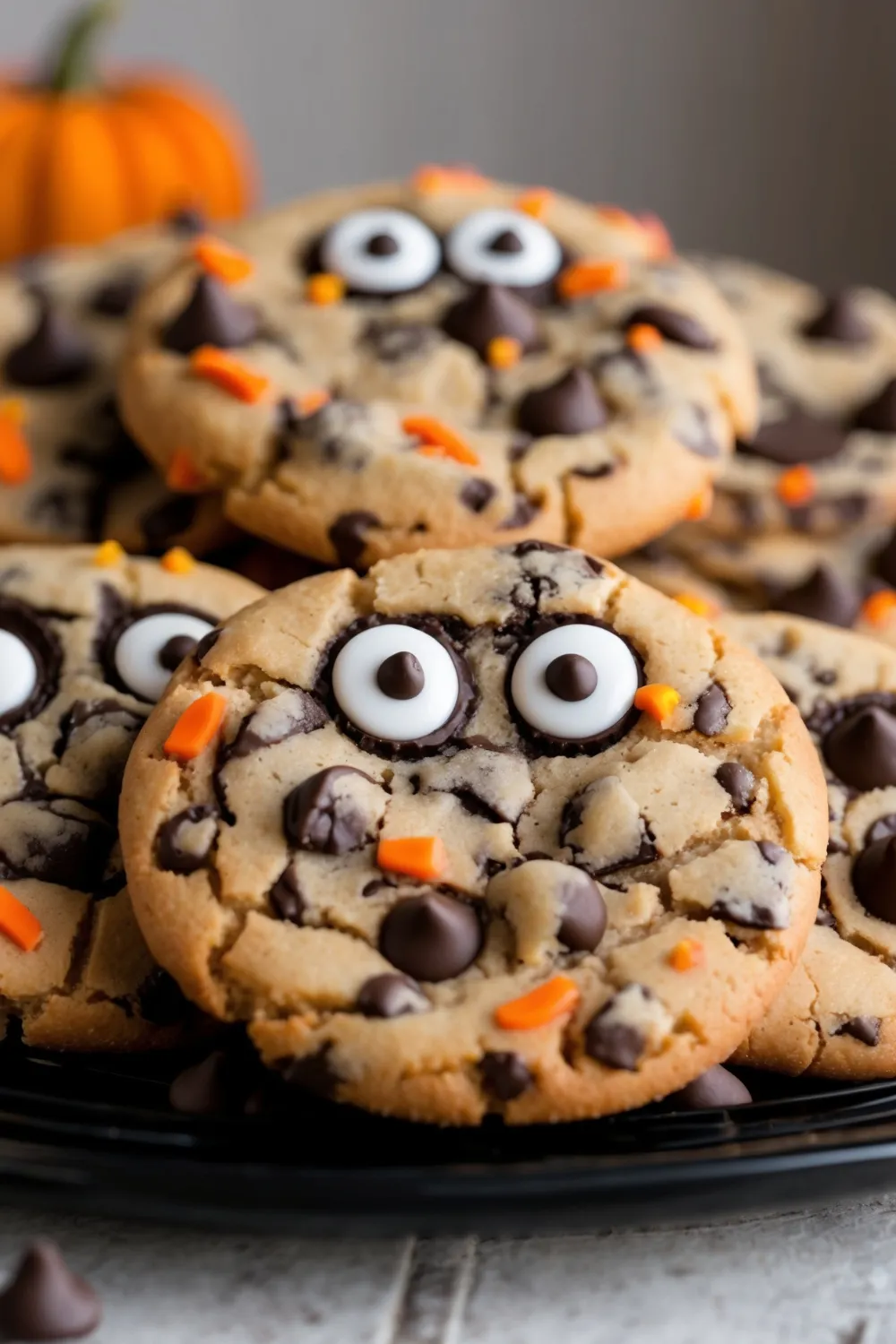 Halloween Chocolate Chip Cookies 