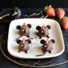 Halloween Strawberry and Chocolate Fudge Mice