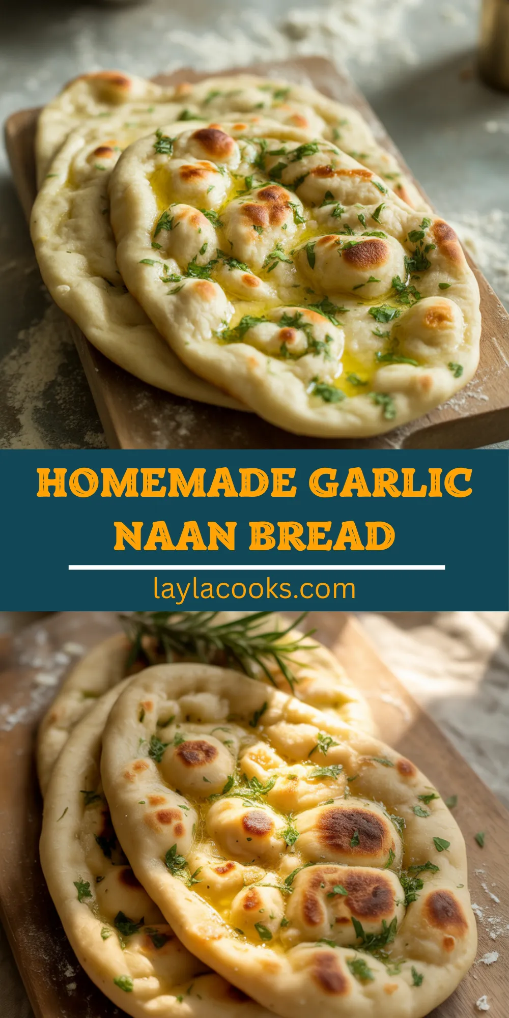 Homemade Garlic Naan Bread