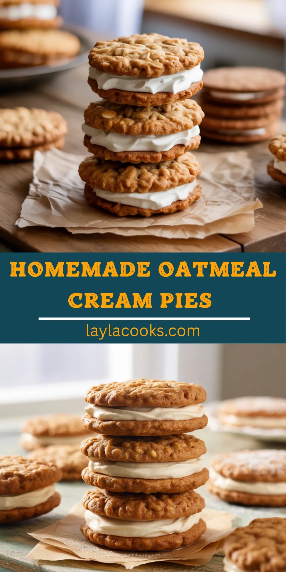Homemade Oatmeal Cream Pies 
