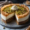Honey Pistachio Baklava Cheesecake
