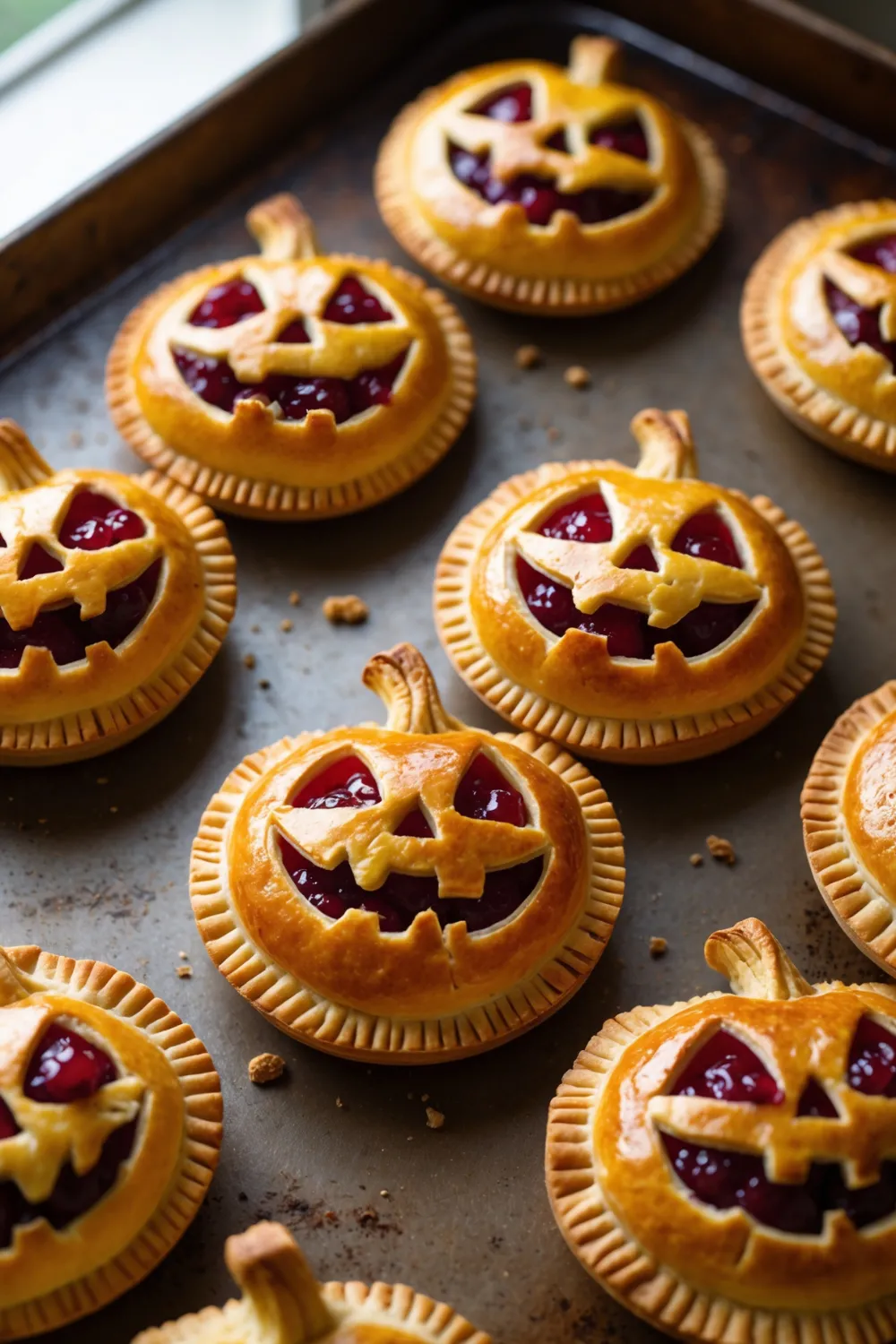 Jack-O-Lantern Hand Pies
