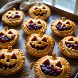 Jack-O-Lantern Hand Pies