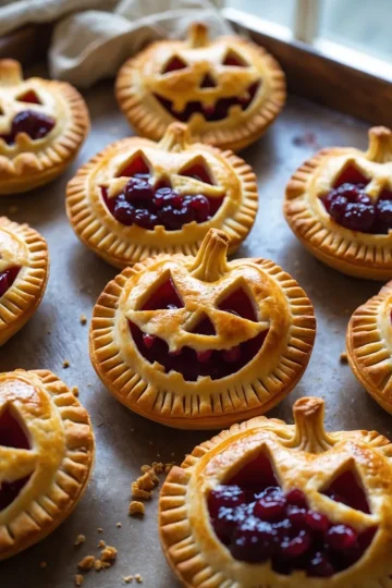 Jack-O-Lantern Hand Pies