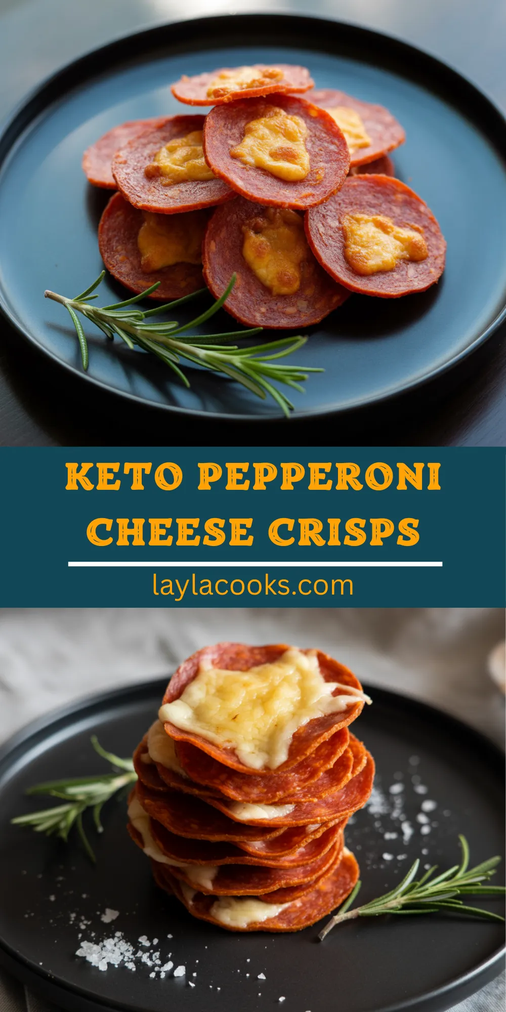 Keto Pepperoni Cheese Crisps
