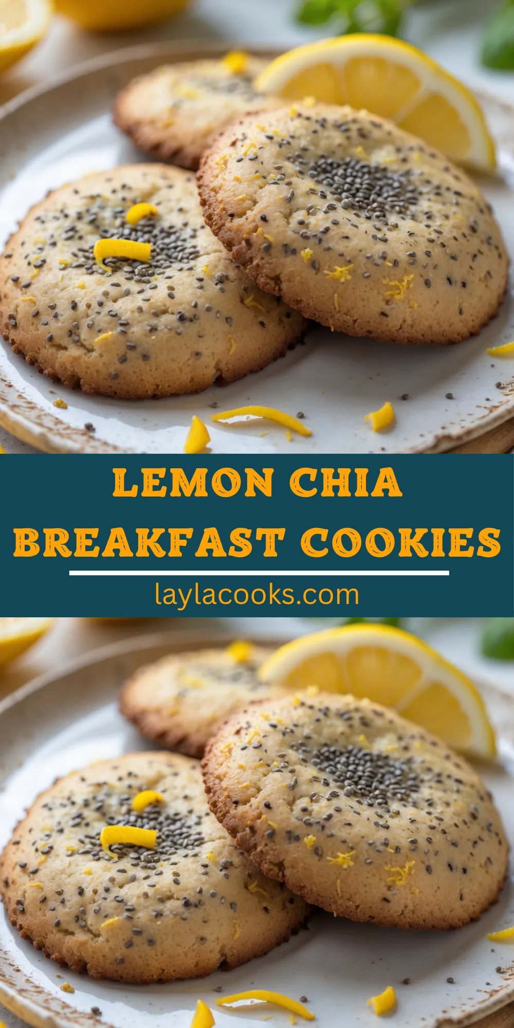 Lemon Chia Breakfast Cookies