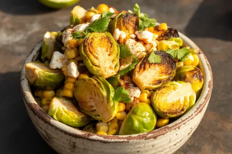 Mexican Street Corn Brussels Sprouts