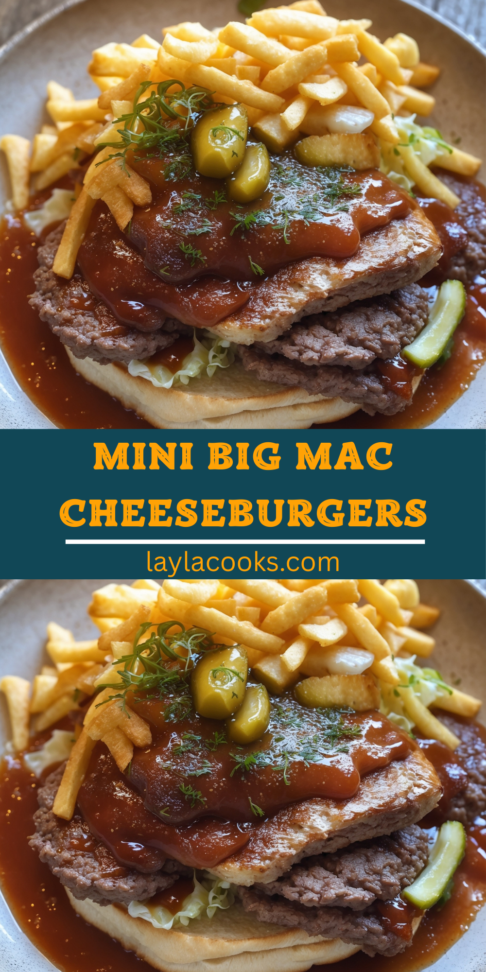 Mini Big Mac Cheeseburgers 