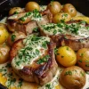One-Pan Creamy Ranch Pork Chops and Potatoes