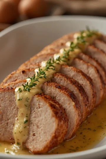 Pork Tenderloin with Dijon Cream Sauce