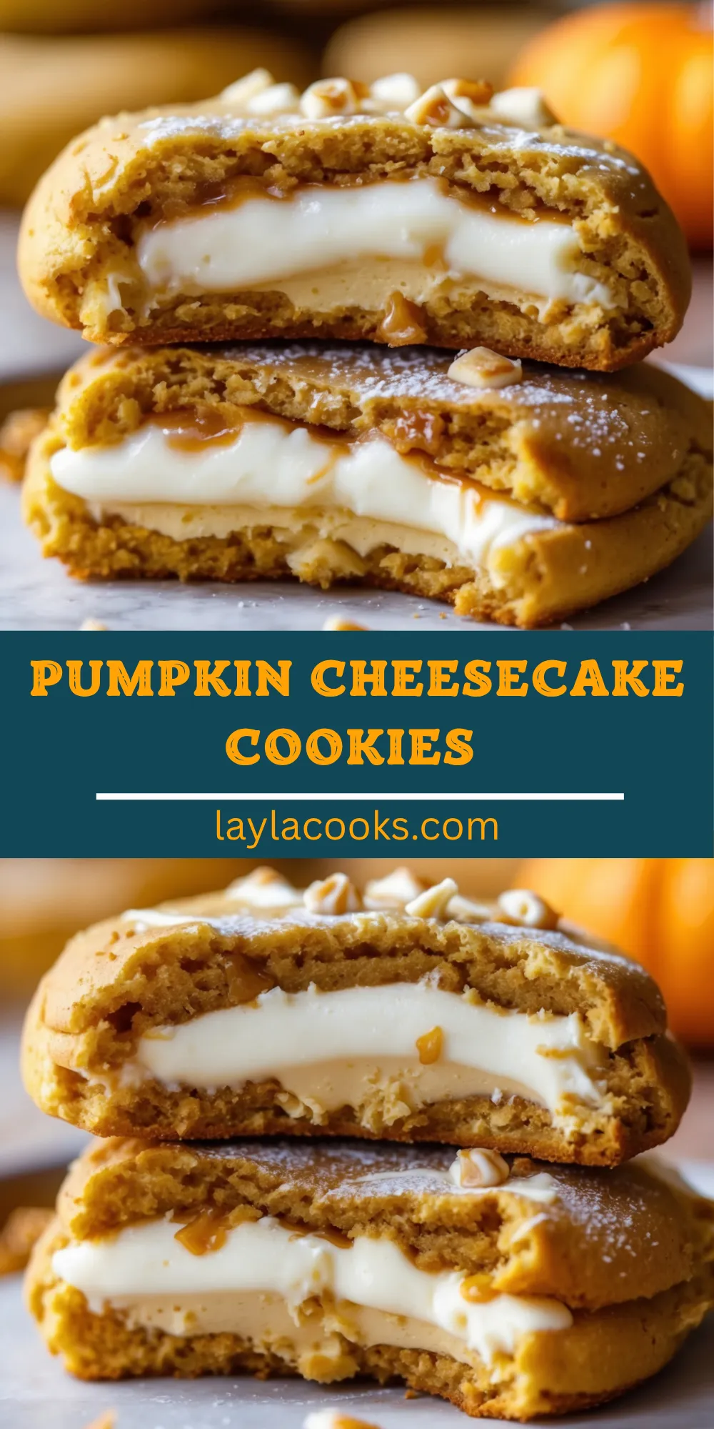 Pumpkin Cheesecake Cookies