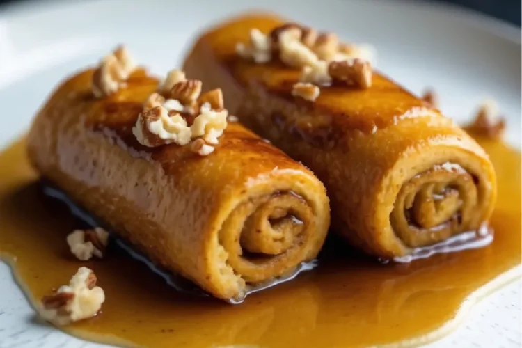 Pumpkin French Toast Roll-Ups