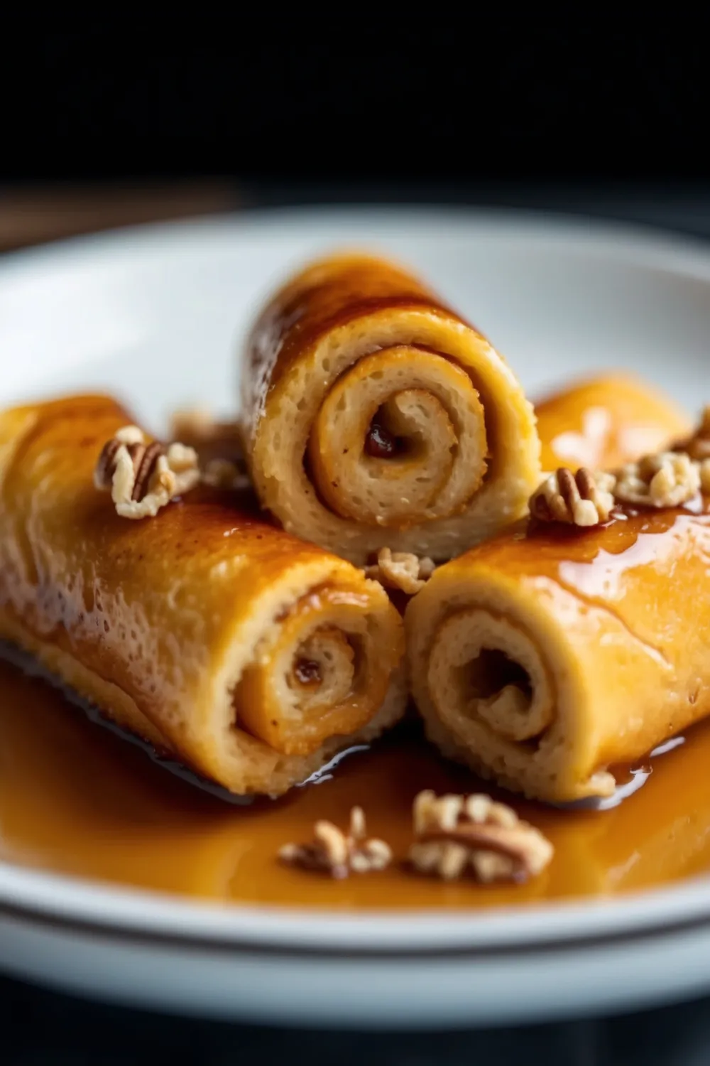 Pumpkin French Toast Roll-Ups 