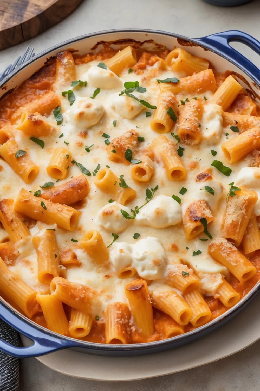 Pumpkin Ricotta Pasta Bake
