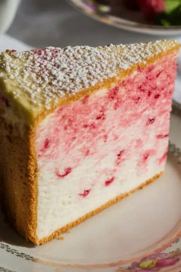 Raspberry Angel Food Cake