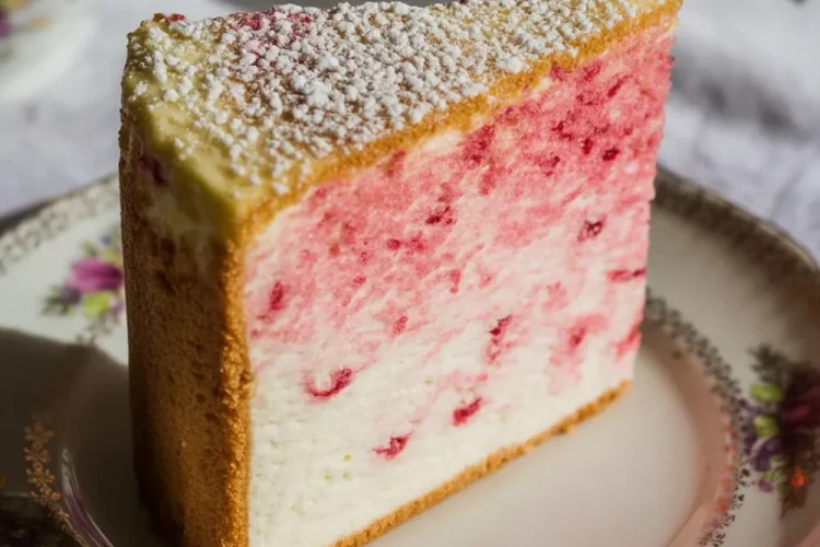 Raspberry Angel Food Cake