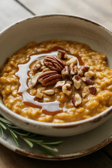 Slow Cooker Pumpkin Pie Oatmeal
