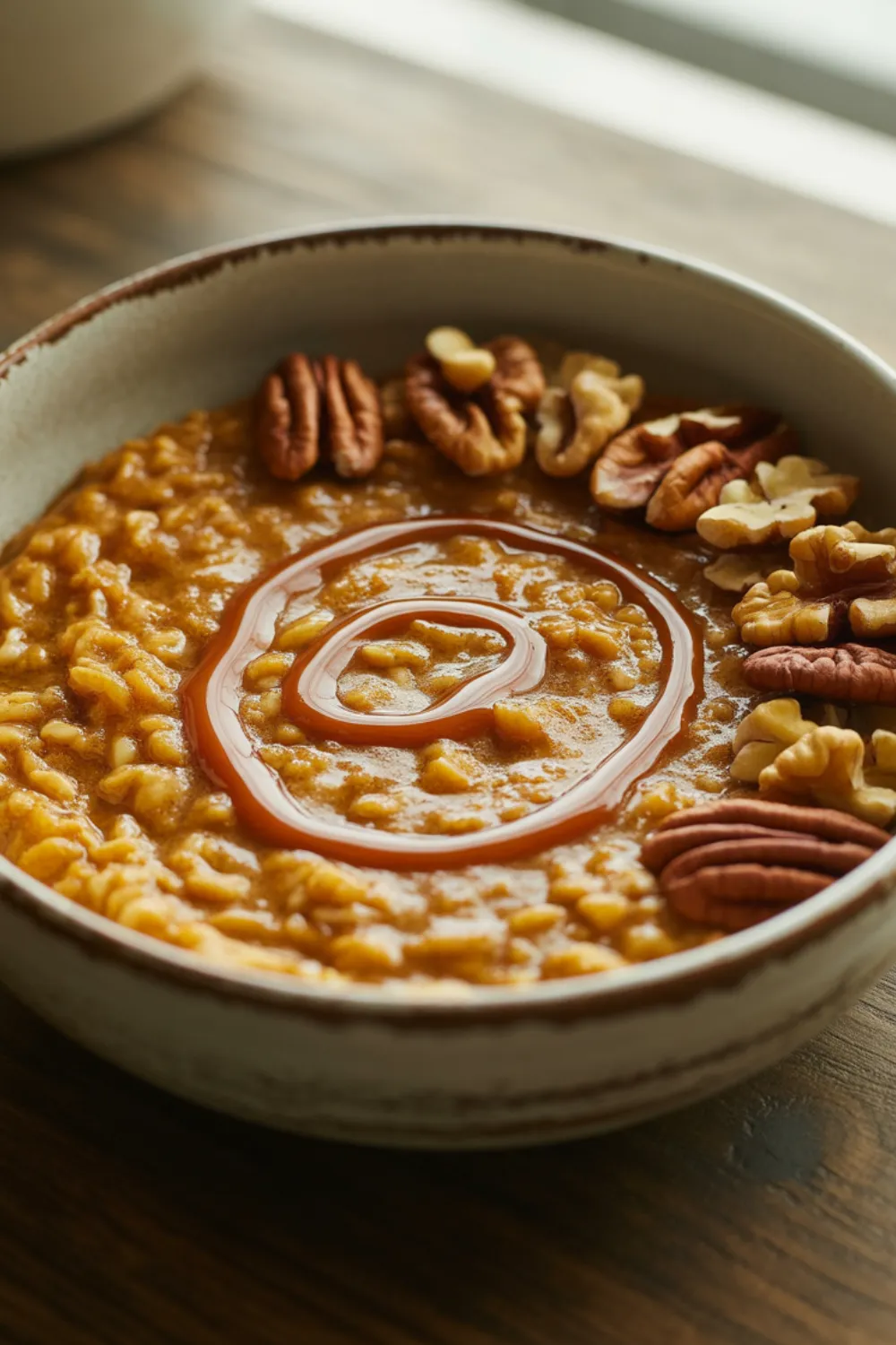 Slow Cooker Pumpkin Pie Oatmeal 