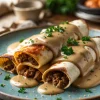 Southern Breakfast Enchiladas with Sausage Gravy