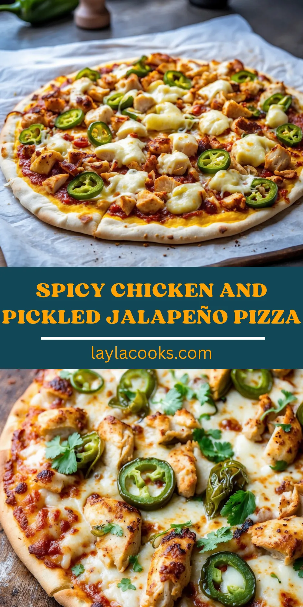 Spicy Chicken and Pickled Jalapeño Pizza