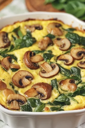 Spinach and Mushroom Frittata