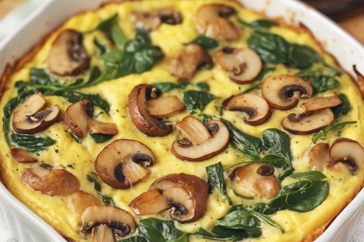 Spinach and Mushroom Frittata