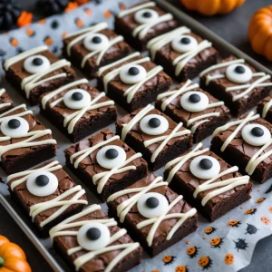 Spooky Mummy Brownies