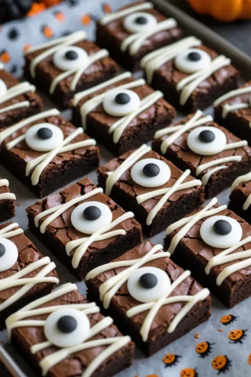 Spooky Mummy Brownies