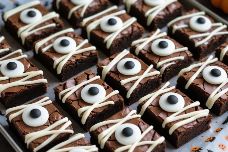 Spooky Mummy Brownies