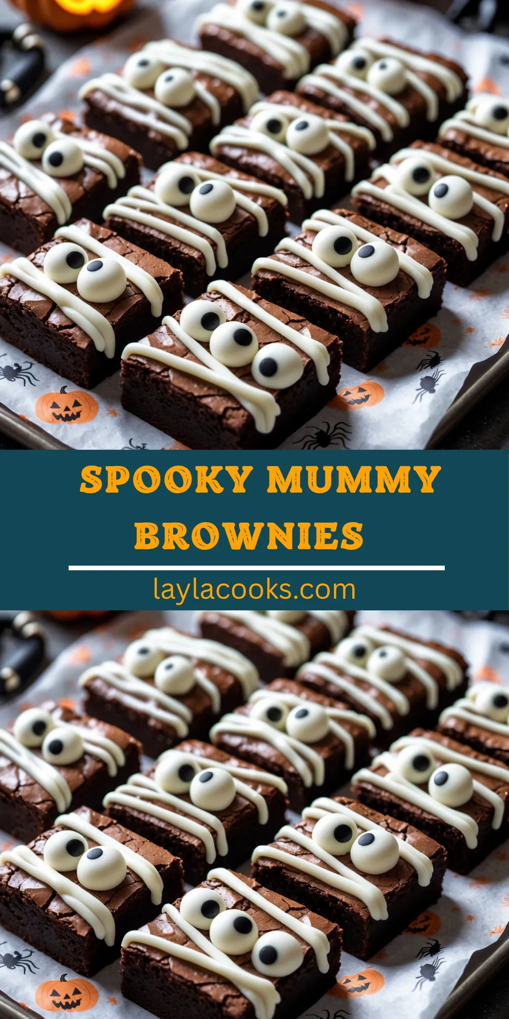 Spooky Mummy Brownies 