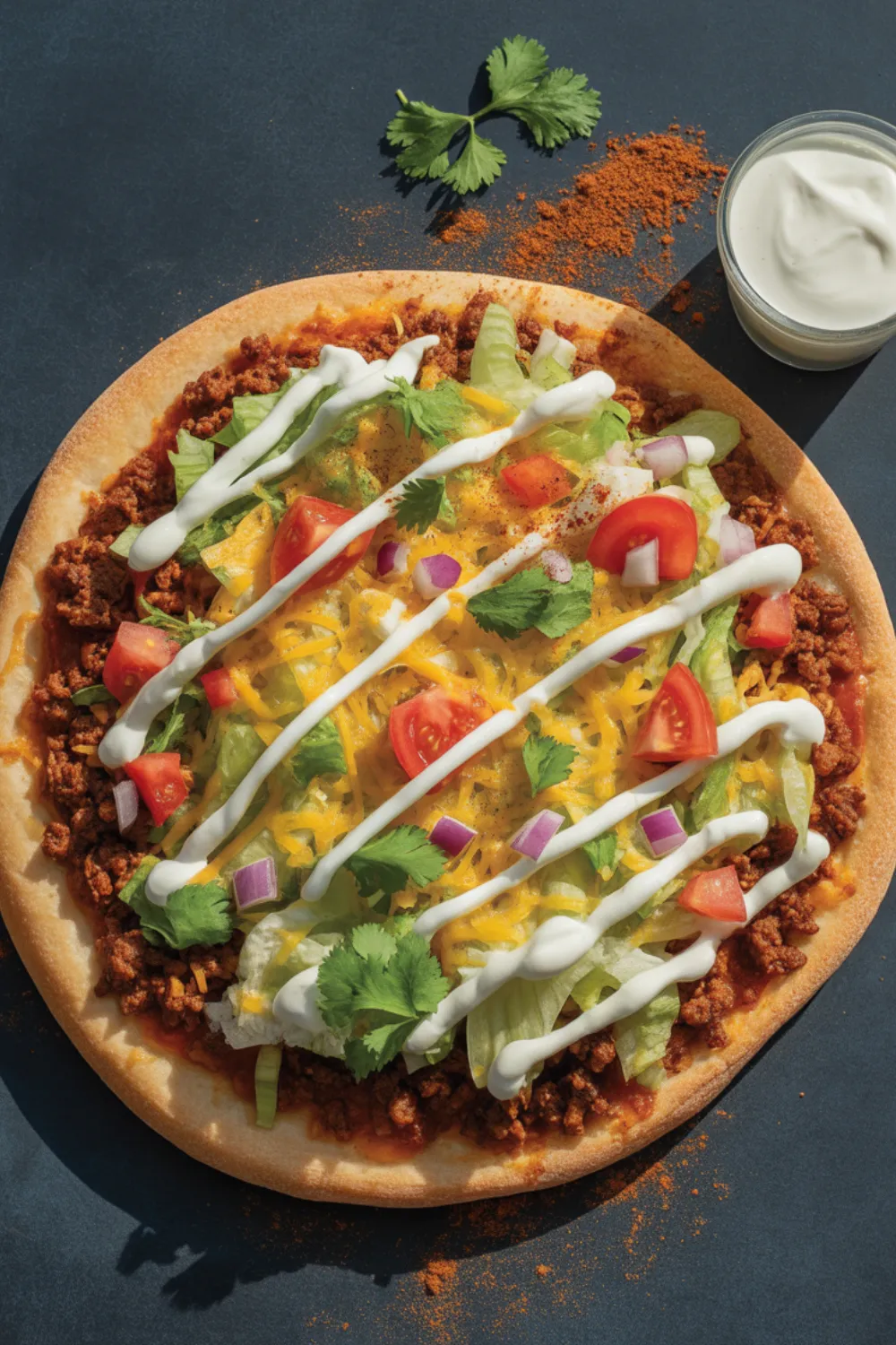 Taco Pizza Appetizer