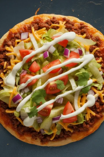 Taco Pizza Appetizer