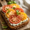 Tomato and Cottage Cheese Toast