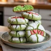 Vegan Grinch Crinkle Cookies