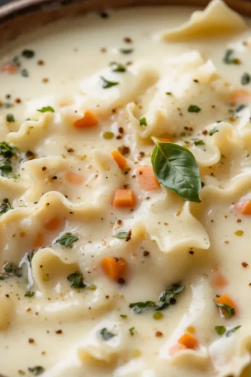 White Lasagna Soup : Creamy and Delicious