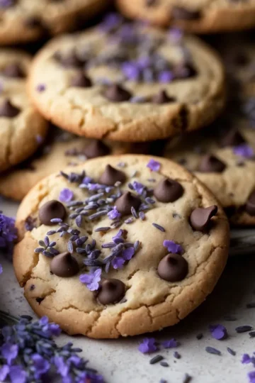 lavender Chocolate Chip Cookies