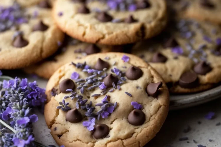 lavender Chocolate Chip Cookies
